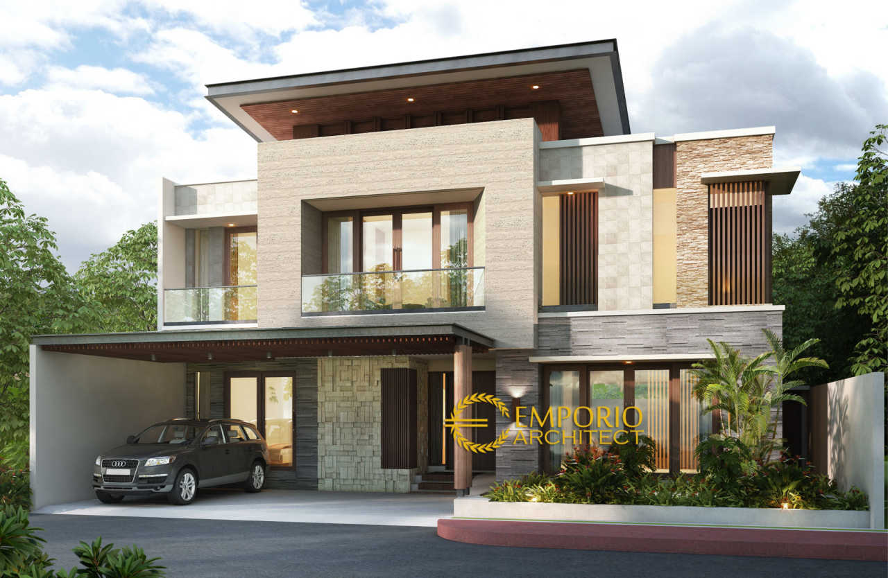Desain Rumah Modern 2 Lantai Bapak Herman Di Jakarta
