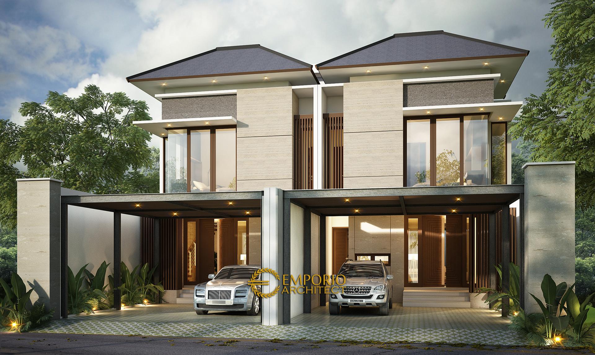 Desain Rumah Modern 2 Lantai Bapak Mirza Di Jakarta