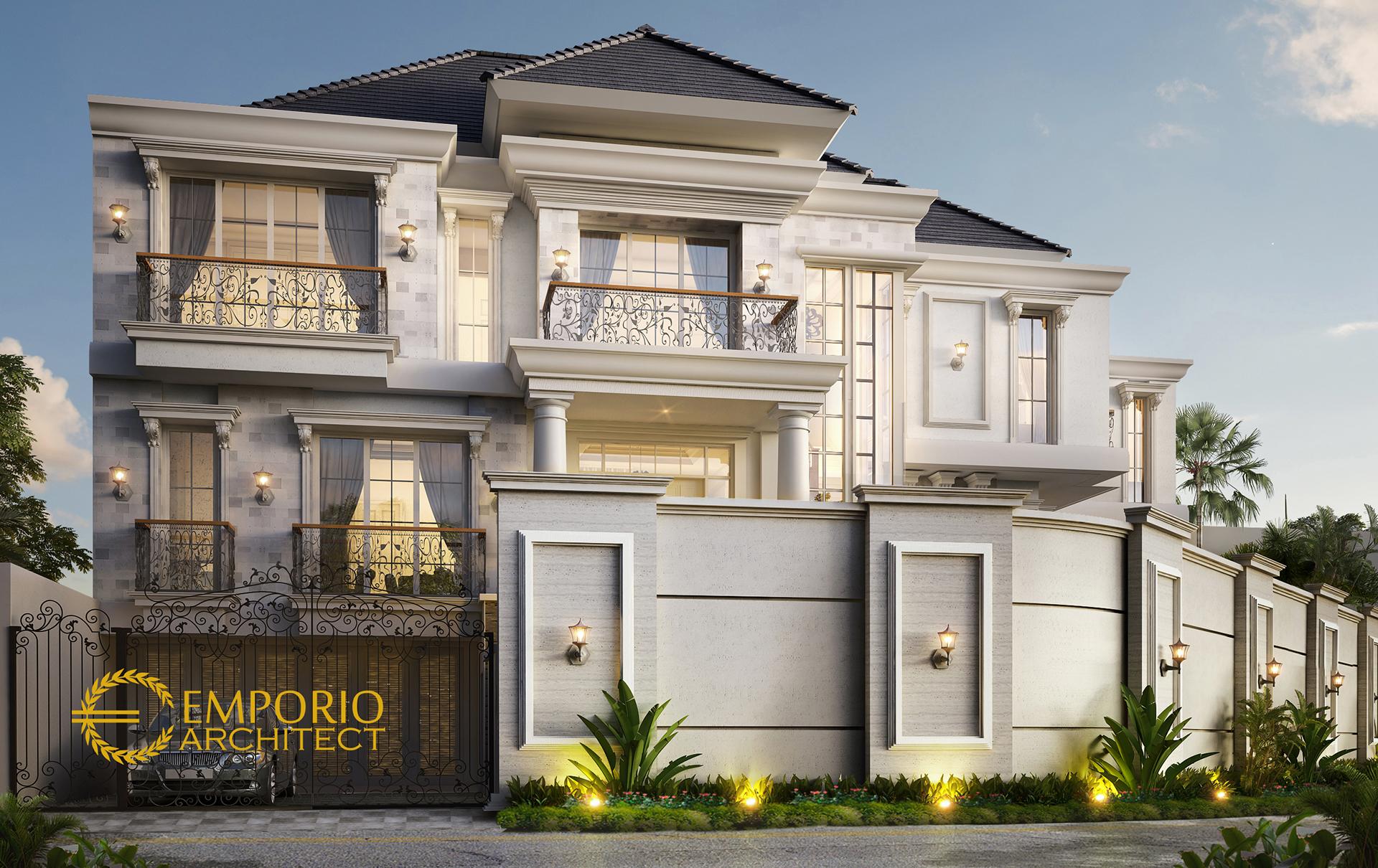 Desain Rumah Hook Classic 3 Lantai Ibu Jennifer Di Jakarta