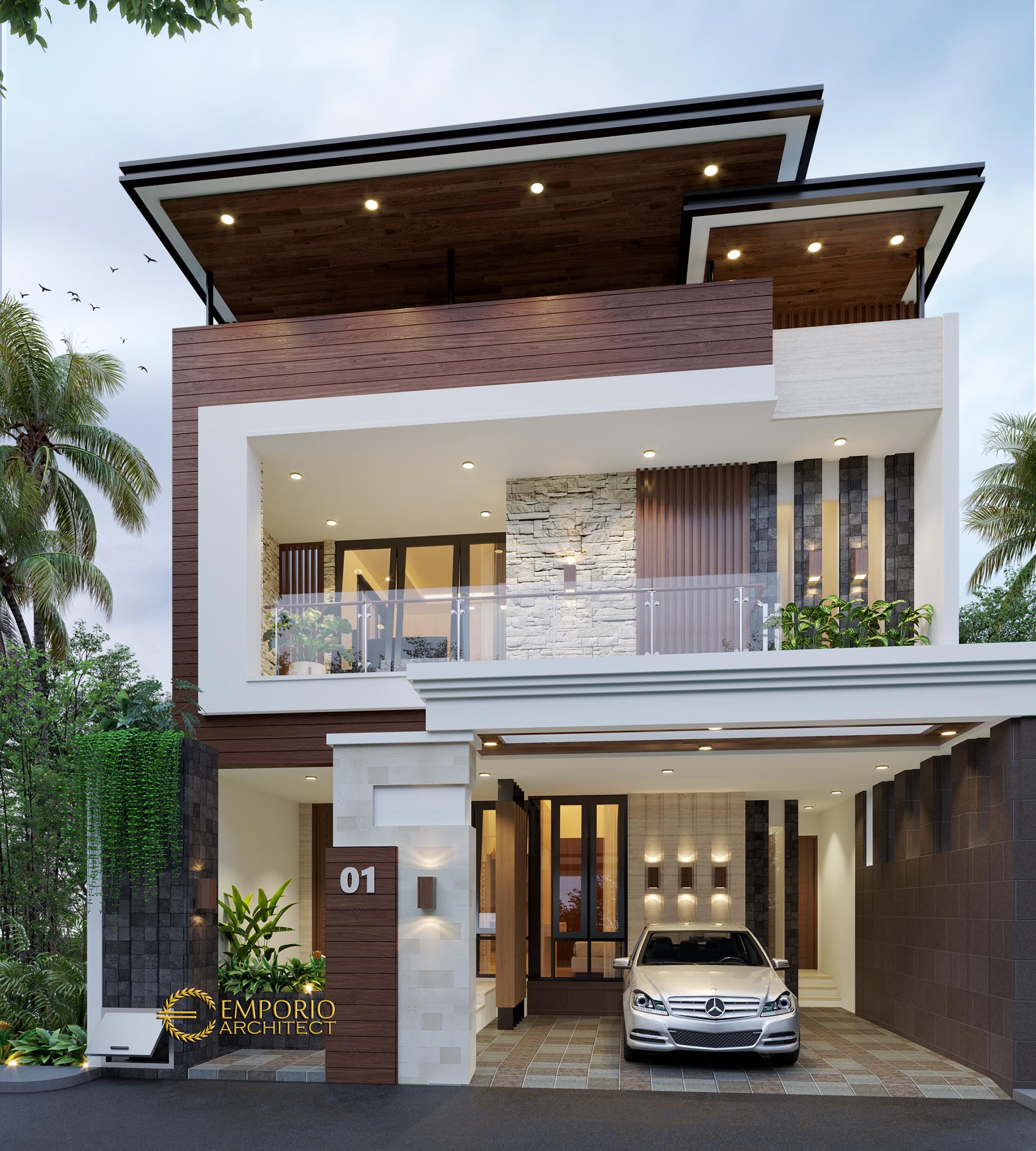 Desain Rumah Modern 3 Lantai Bapak Donny di Jakarta Timur
