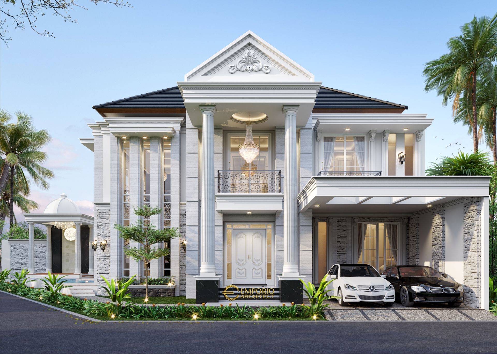 Desain Rumah Hook Classic 2 Lantai Bapak Biladil di ...