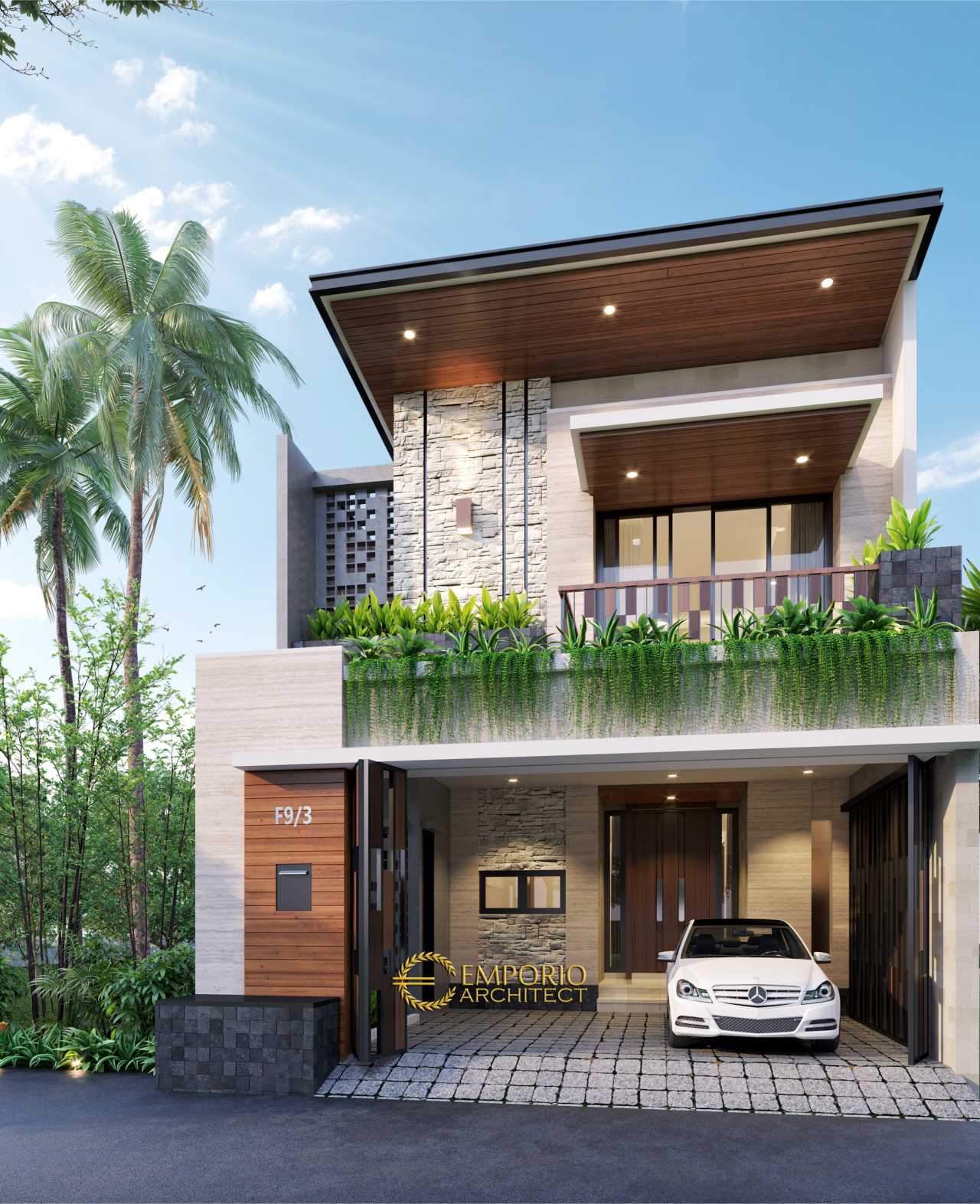 Desain Rumah  Modern  2 Lantai Bapak Andri di Jakarta  Timur 