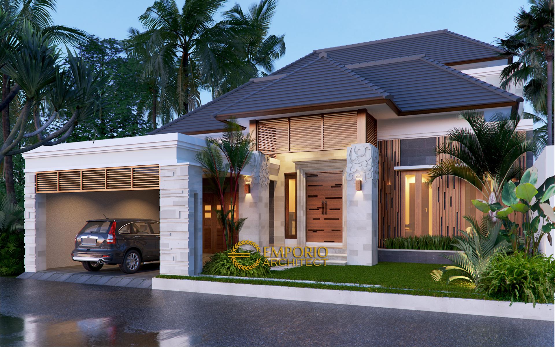 Desain Rumah Villa Bali 2 Lantai Bapak Dwi Harsono Di Jawa Tengah