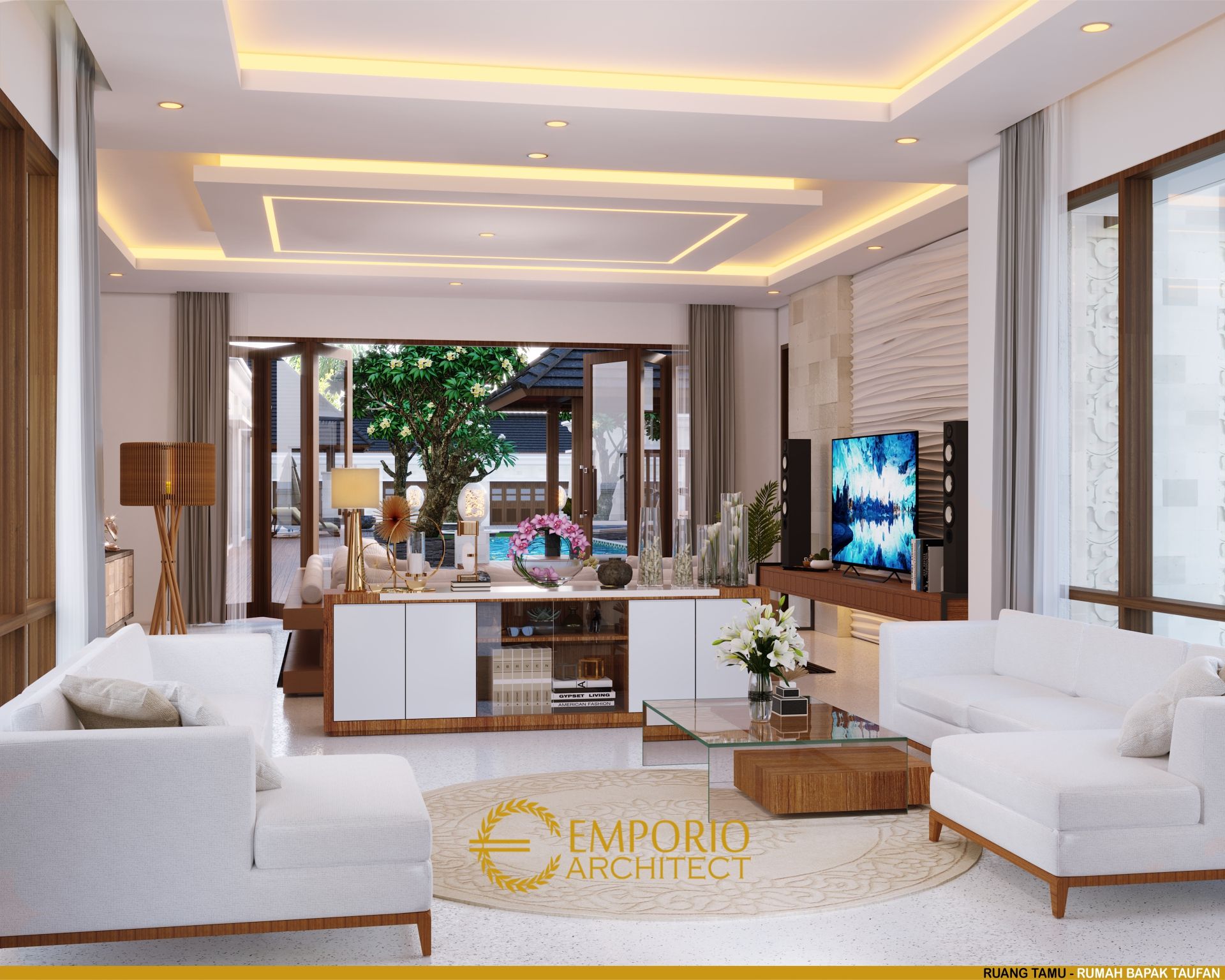Desain Rumah Villa Bali 1 Lantai Bapak Taufan Di Jember Desain Rumah Villa Bali 1 Lantai Bapak Taufan Di Jember