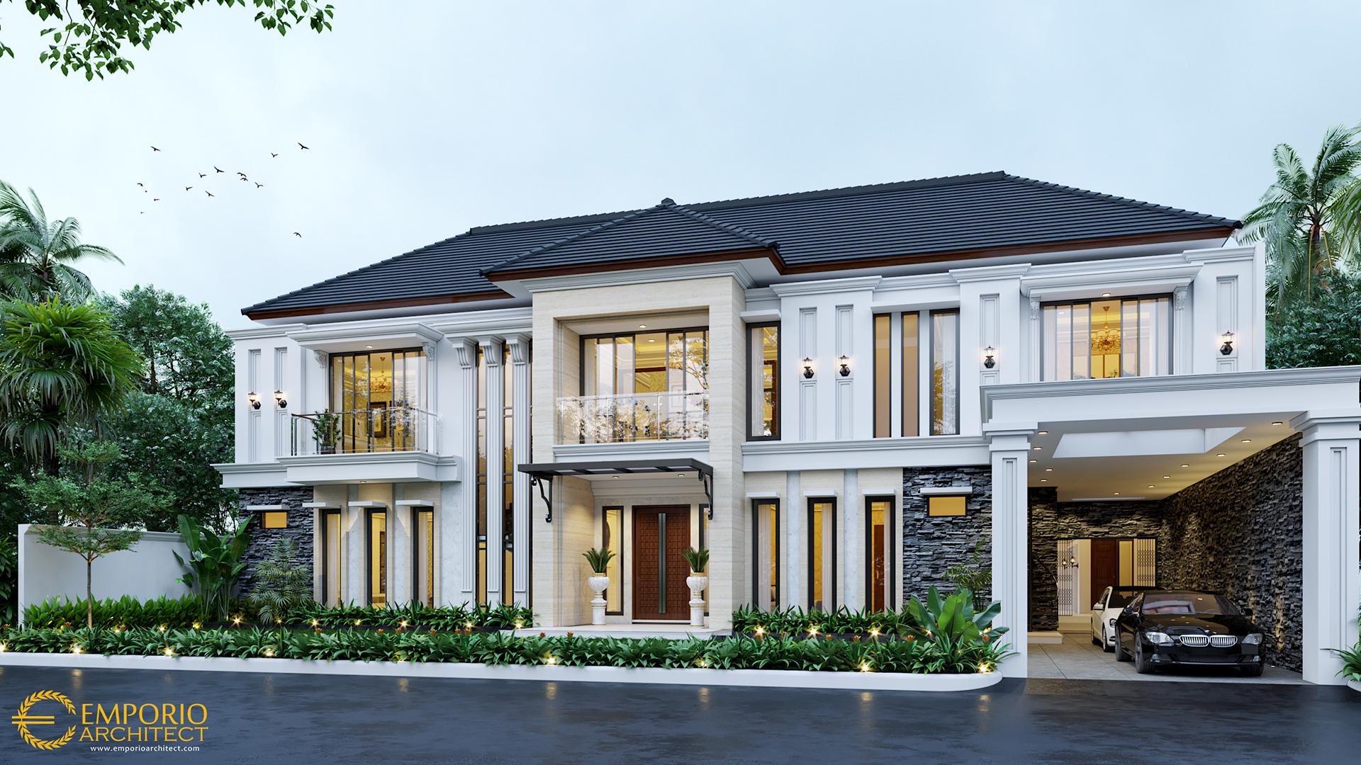 Desain Rumah Classic 2 Lantai Bapak Toni Di Manado