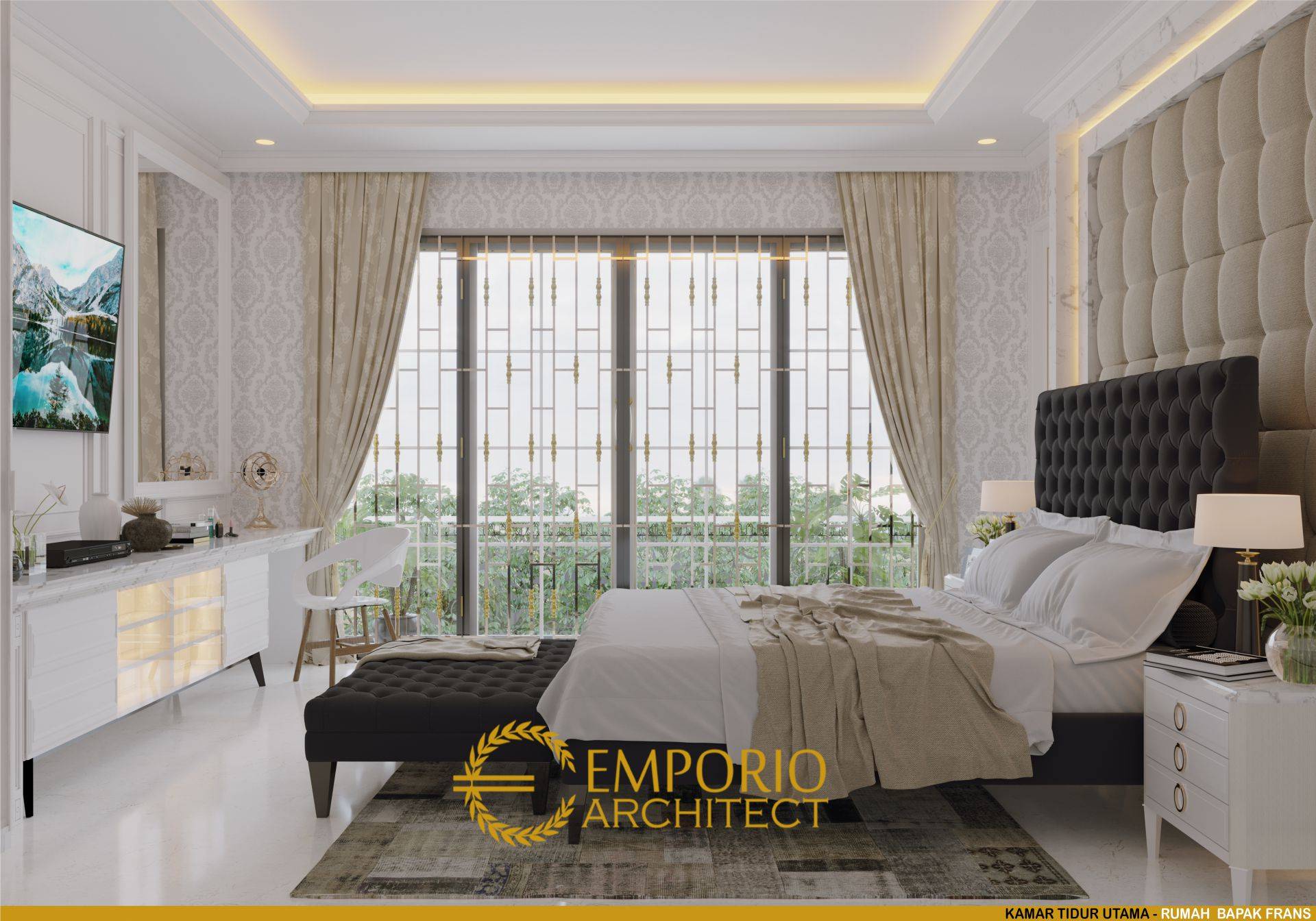 Desain Rumah Classic 2 Lantai Bapak Frans di Palembang Desain Rumah Classic 2 Lantai Bapak Frans di Palembang