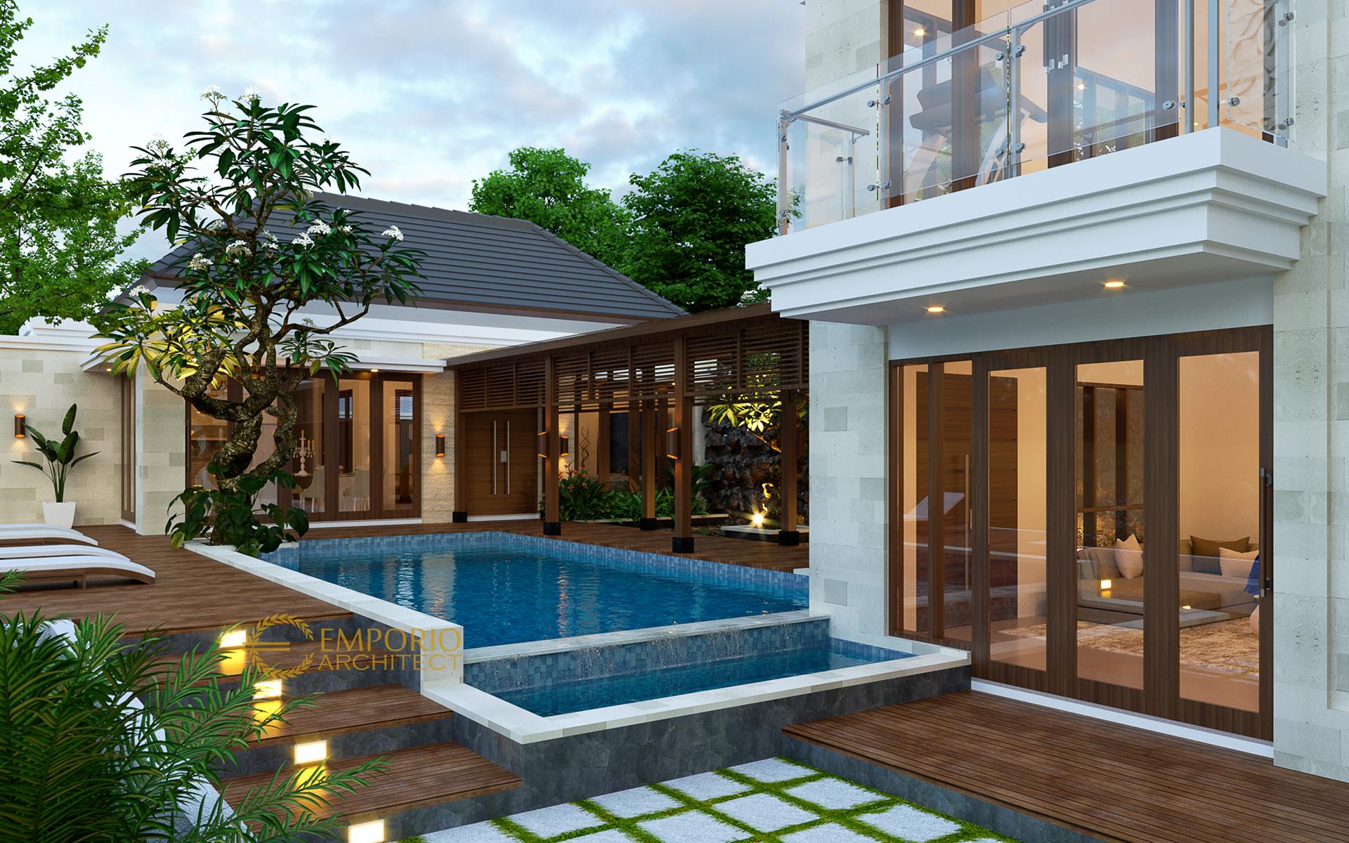  Desain  Villa  Bali  2 Lantai Bapak Marwan di Samarinda 