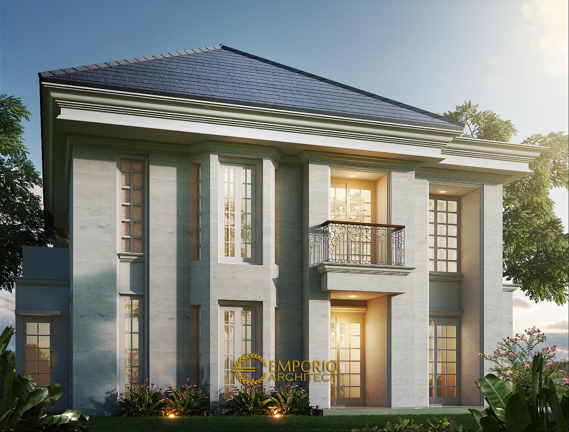 Desain Rumah Classic 2 Lantai Bapak Baron di Sentul, Bogor