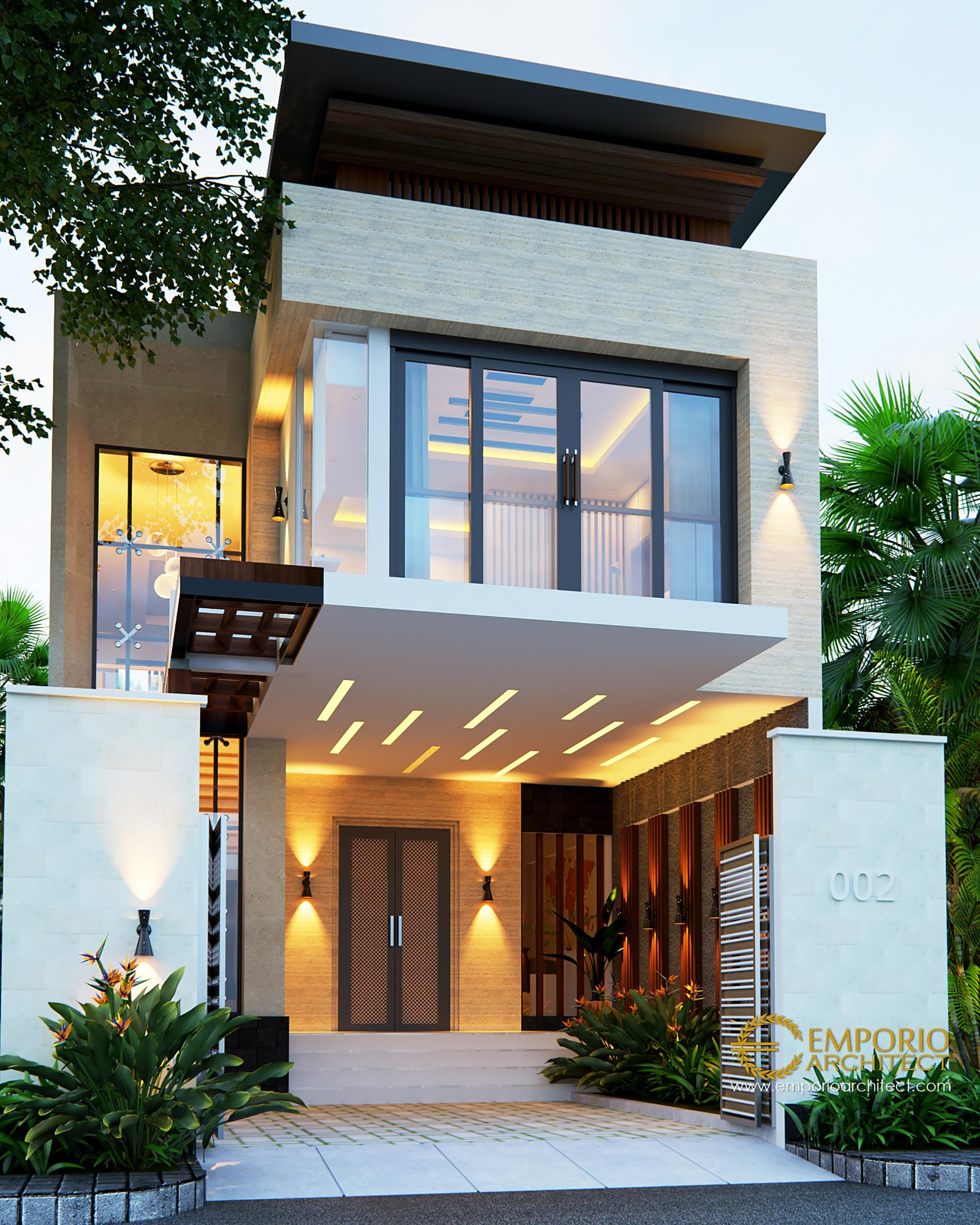 Mrs. Herlina Modern House 2 Floors Design - Sumatera Utara