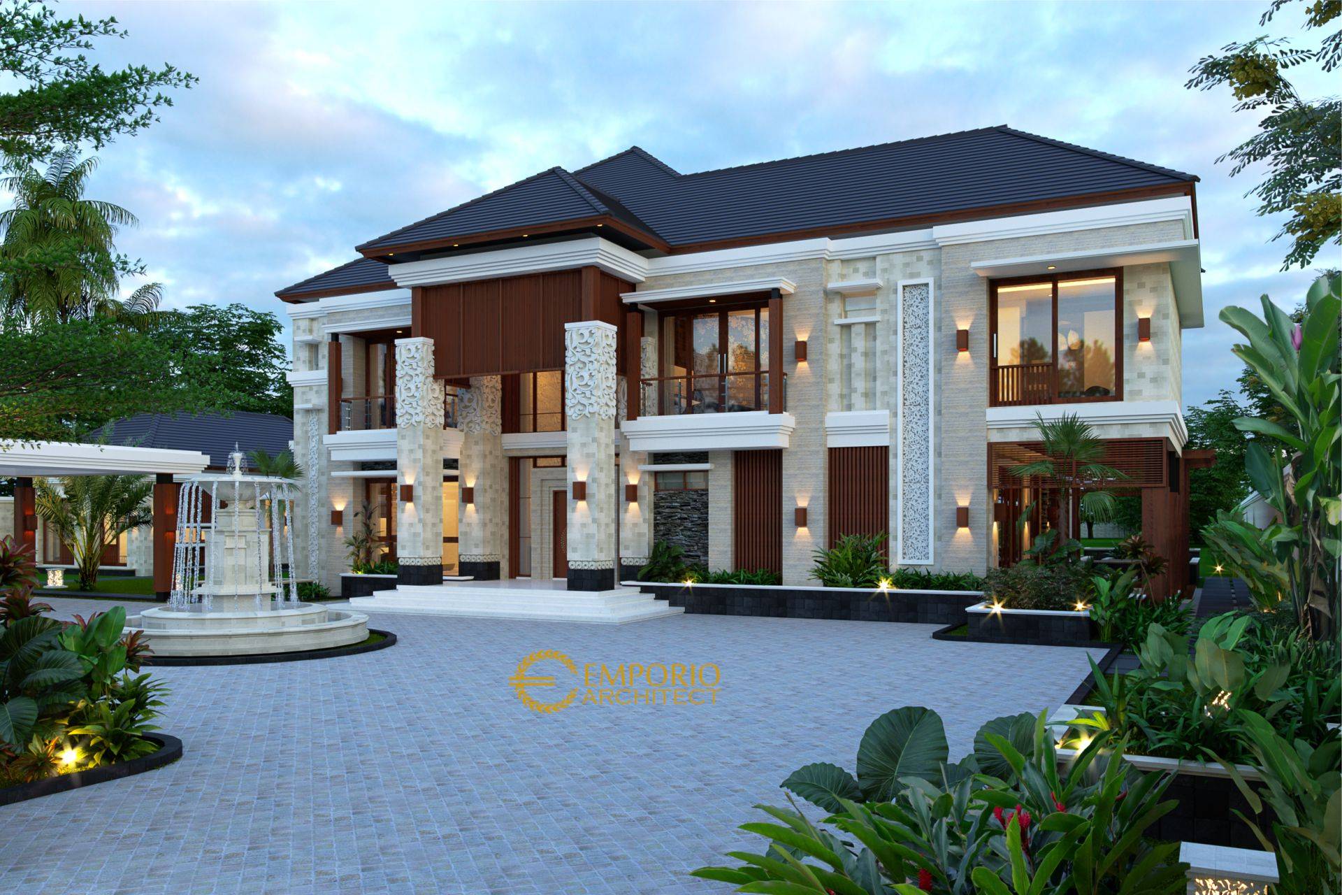 Desain Rumah Villa Bali 2 Lantai Mr Mohamoud Di Tanzania