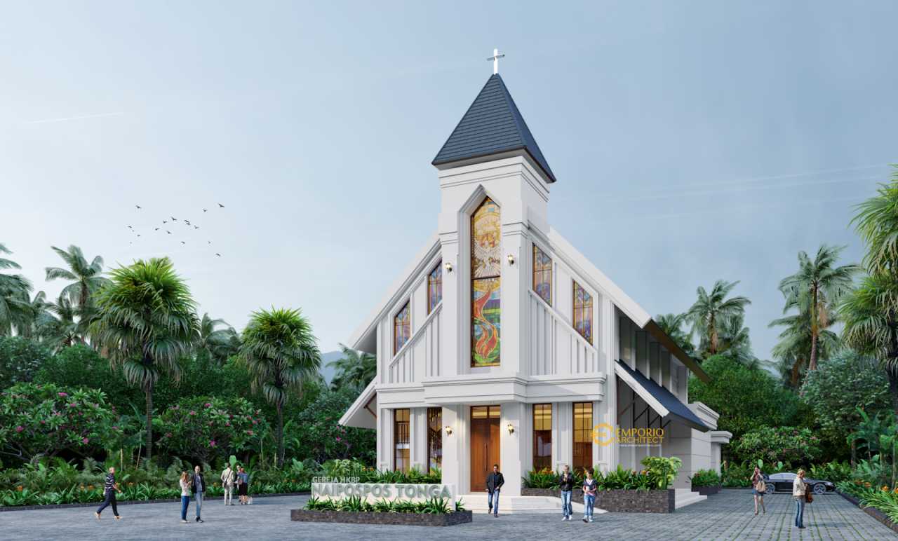  Desain  Gereja  Naipospos Tonga Classic 2 Lantai di Tapanuli 