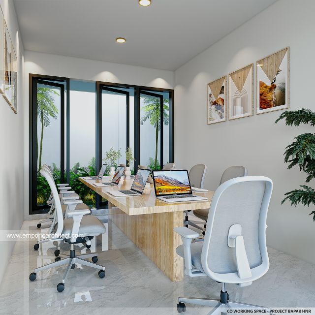 Desain Ruang Kerja Co-Living Modern 4 Lantai Bapak HNR di Bali
