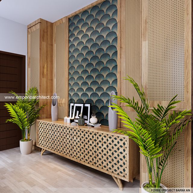 Desain Foyer Guest House Modern 2 Lantai Bapak AN di Padang