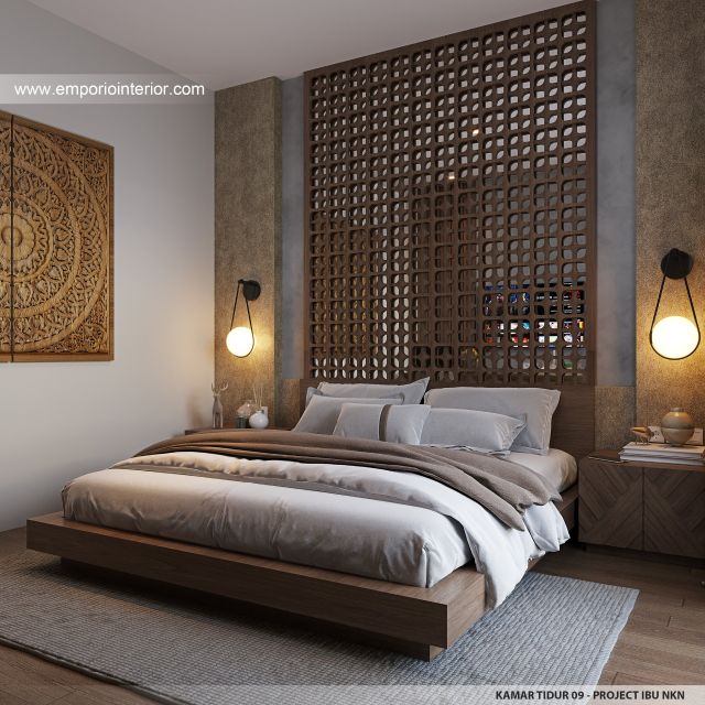 Desain Kamar Tidur 9 Guest House Modern 3 Lantai Ibu NKN di Ungasan, Badung, Bali