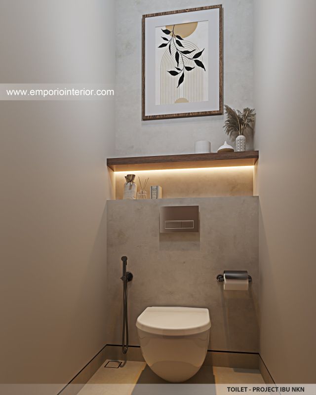 Desain Toilet Guest House Modern 3 Lantai Ibu NKN di Ungasan, Badung, Bali