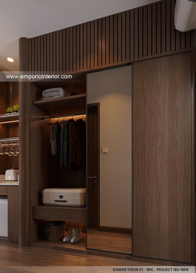 Desain WIC Kamar Tidur 1 Guest House Modern 3 Lantai Ibu NKN di Ungasan, Badung, Bali