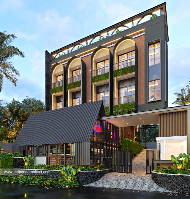 Video Mrs. PKY 1399 Modern Hotel and Cafe 4 Floors Design - Madiun, Jawa Timur