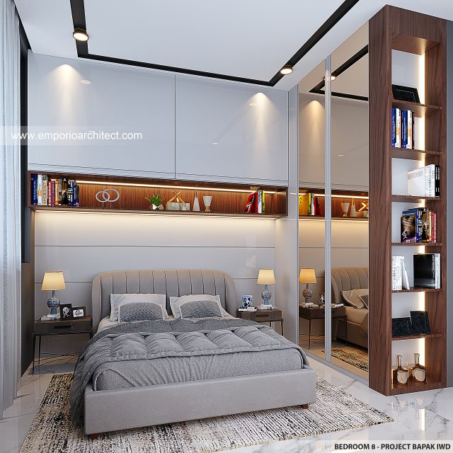 Desain Kamar Tidur 8 Kost dan Rumah Modern 5 Lantai Bapak IWD di Palembang