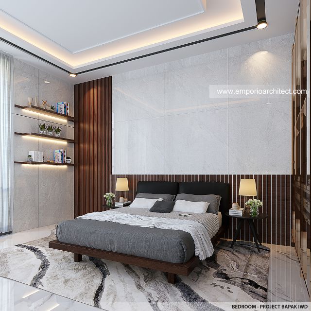 Desain Kamar Tidur Kost dan Rumah Modern 5 Lantai Bapak IWD di Palembang
