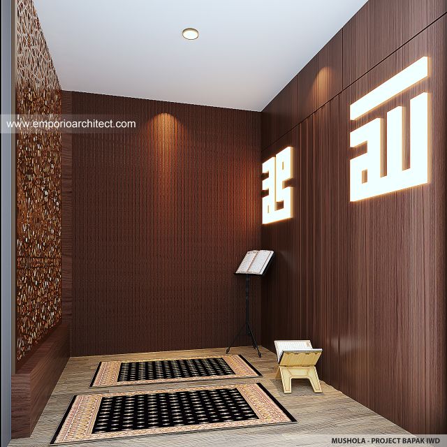 Desain Mushola Kost dan Rumah Modern 5 Lantai Bapak IWD di Palembang