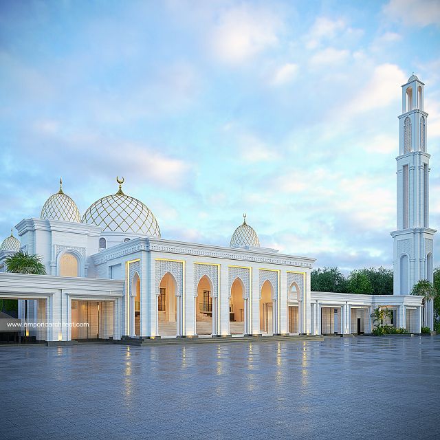 Video Desain Masjid Al Anshar 1823 Style Klasik 2 Lantai di  Makassar