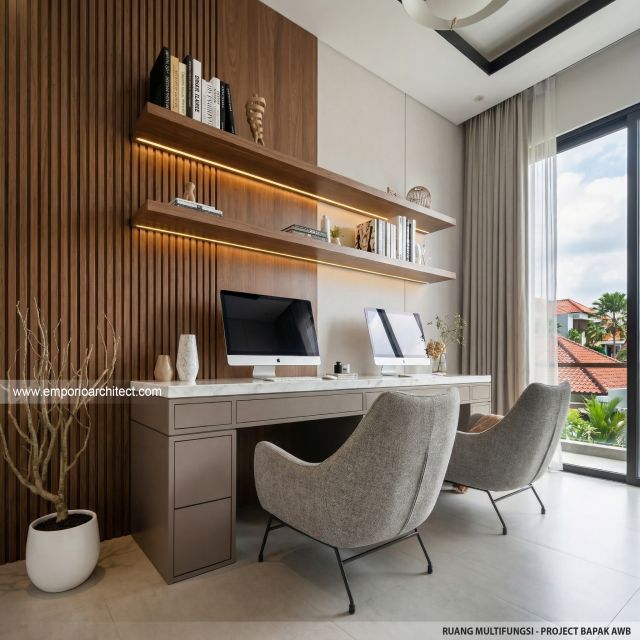Desain Ruang Multifungsi Perumahan Modern 3 Lantai Bapak AWB di Slipi, Palmerah, Jakarta Barat
