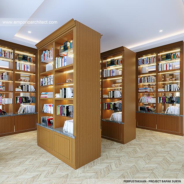 Desain Perpustakaan Pondok Pesantren Mediteran 2 Lantai Bapak SRY di Lembang, Bandung