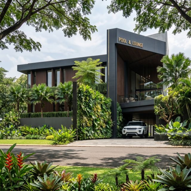 Mr. NGN III 2390 Modern Pool and Lounge 3 Floors Design - Banten