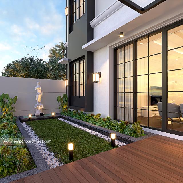 Desain Rumah American Klasik 2 Lantai Bapak FDN di  BSD, Tangerang Selatan