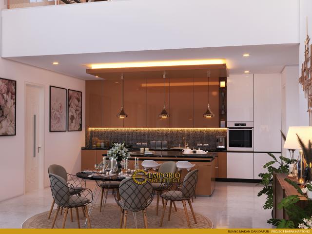 Desain Ruang Makan Rumah Classic 2 Lantai Bapak HTN di Kalimantan Utara