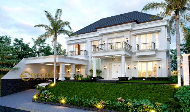 Video Desain Rumah Classic 2 Lantai Mrs. Karina di  Jambi