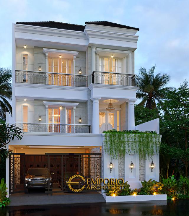Video Desain Rumah Classic 3 Lantai Ibu Dintan di  Jakarta Utara