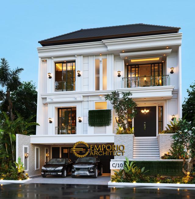 Video Desain Rumah Classic Modern 2.5 Lantai Ibu CHN di  Jakarta Barat