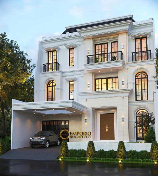 Video Desain Rumah Classic Modern 3 Lantai Ibu CRT di  Jakarta