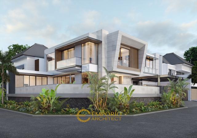 Video Desain Rumah Hook Modern 2 Lantai Ibu DRY di  Jakarta Utara