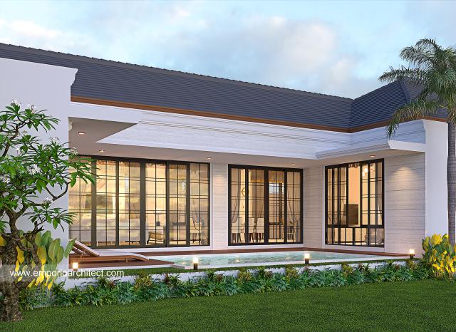 Desain Rumah Klasik 1 Lantai Bapak FSL 1310 di  Kalimantan Tengah