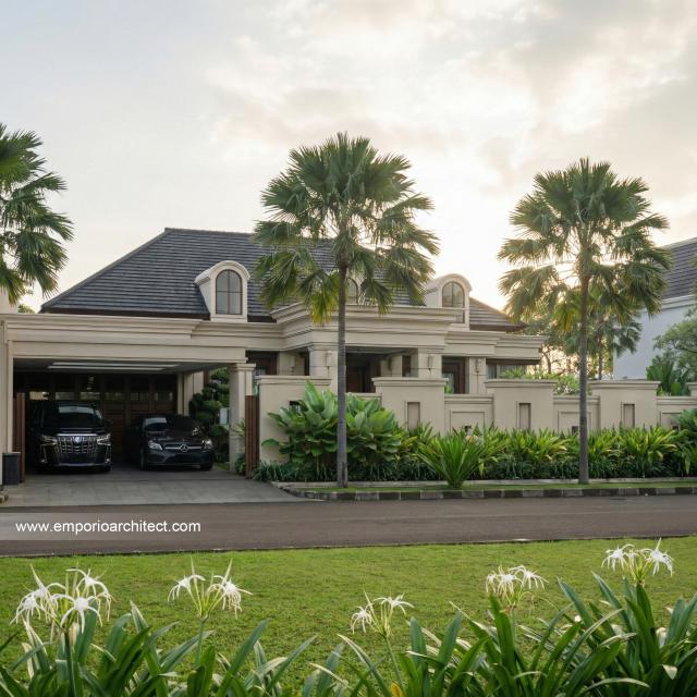 Desain Tampak Depan 3 Rumah Klasik 1 Lantai Bapak HD di Sleman