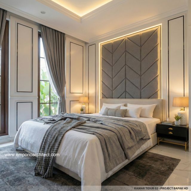 Desain Kamar Tidur 2 Rumah Klasik 1 Lantai Bapak HD di Sleman