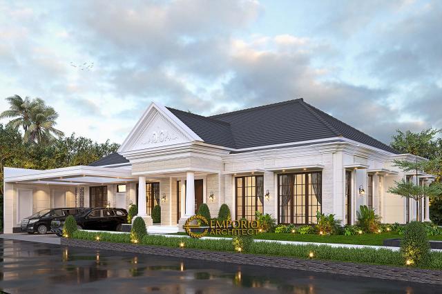 Video Desain Rumah Klasik 1 Lantai Bapak Djamaludin di  Banten