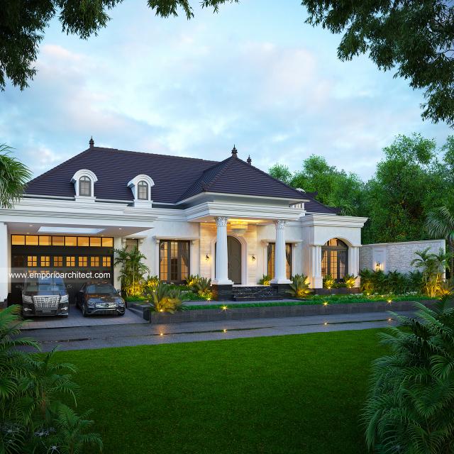 Video Desain Rumah Klasik 1 Lantai Bapak AO 1645 di  Malang
