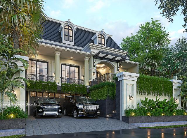 Video Desain Rumah Klasik 1.5 Lantai Bapak IWN 1481 di  Kalimantan Barat
