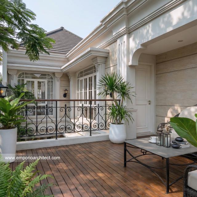 Desain Area Rooftop Rumah Klasik 2 Lantai Ibu ALR di Denpasar, Bali