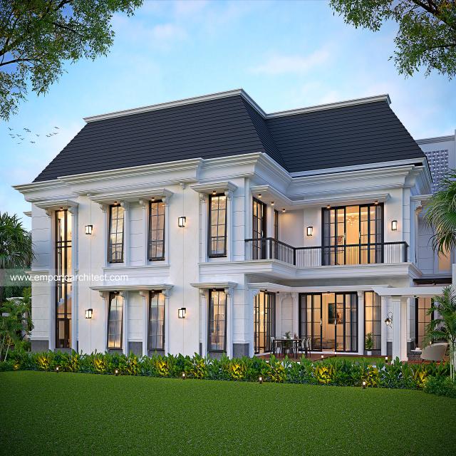 Video Desain Rumah Klasik 2 Lantai Bapak RNL 1545 di  Jakarta Timur