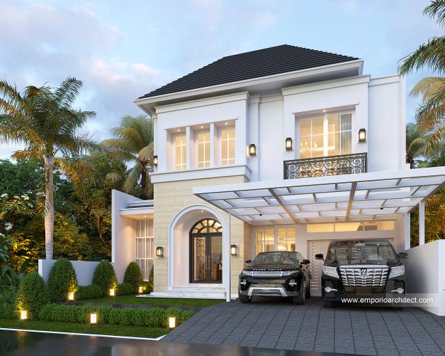 Mr. JN 1330 Classic House 2 Floors Design - Jakarta Selatan