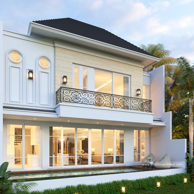 Mr. JN 1330 Classic House 2 Floors Design - Jakarta Selatan