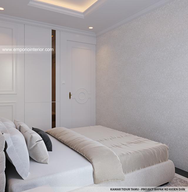 Desain Kamar Tidur Tamu Rumah Klasik 2 Lantai Bapak Ko Kioen Djin di Surabaya