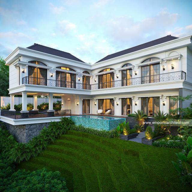 Video Desain Rumah Klasik 2 Lantai Bapak LZN 1642 di  Bengkulu