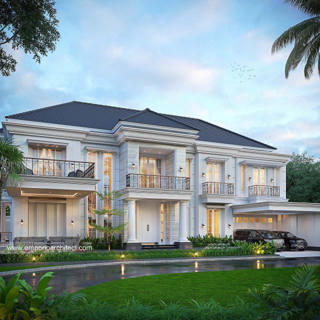 Video Desain Rumah Klasik 2 Lantai Bapak HDK 1522 di  Yogyakarta