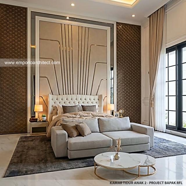 Desain Kamar Tidur Anak 2 Rumah Klasik 2 Lantai Bapak RFL di Samarinda