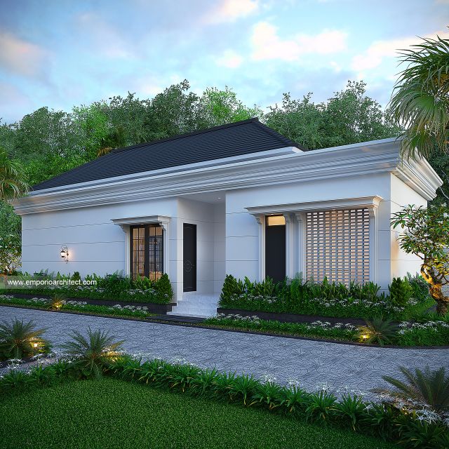 Desain Bangunan Service Rumah Klasik 2 Lantai Bapak RFL di Samarinda